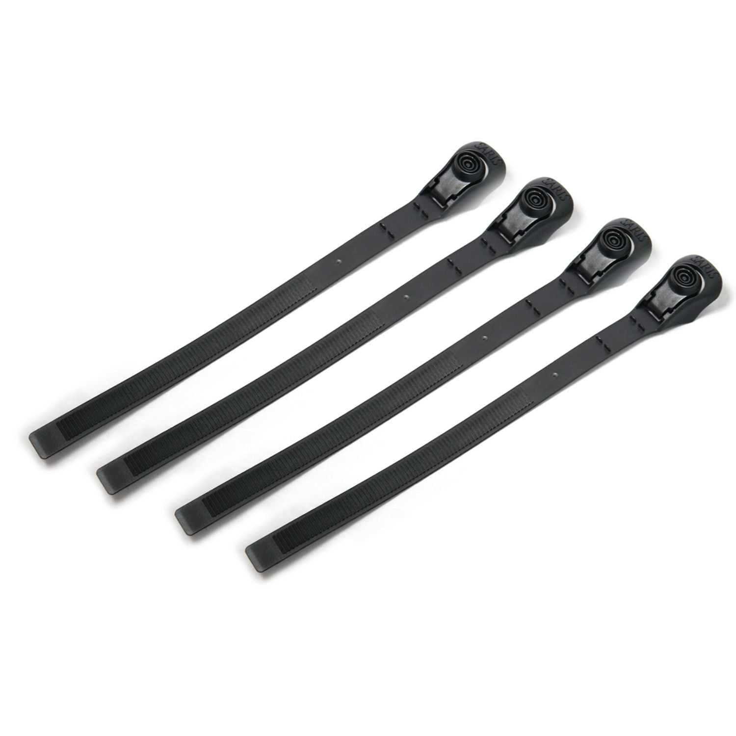 Saris Ratchet Wheel Straps — four black ratchet straps