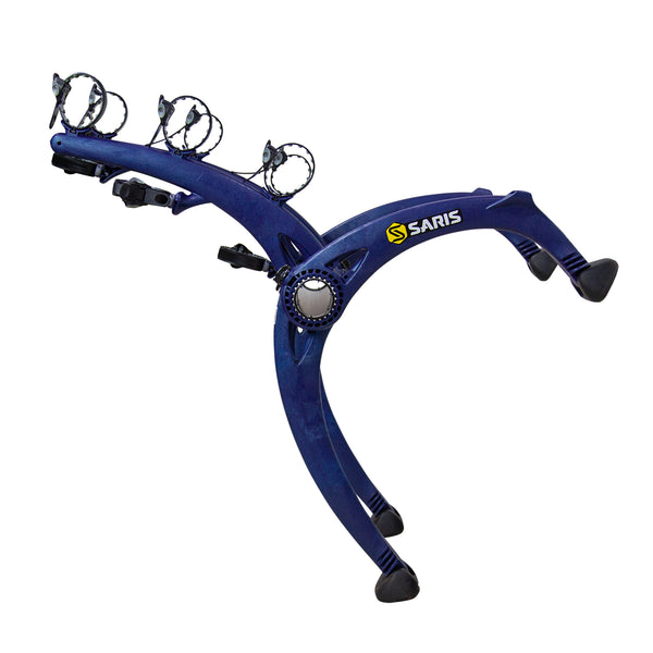 Saris Freedom 2-Bike Hitch Rack — installed on vehicle, bikes loaded