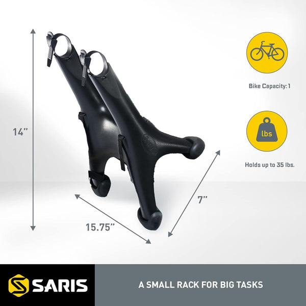 Saris Bones EX 3-Bike Trunk Rack — anti-sway cradle protecting bike frames