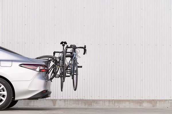 Saris Bones Trunk Rack — loaded with two bikes on SUV rear