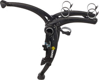 Saris MHS system — hitch insert and anti-wobble cam bolt close-up