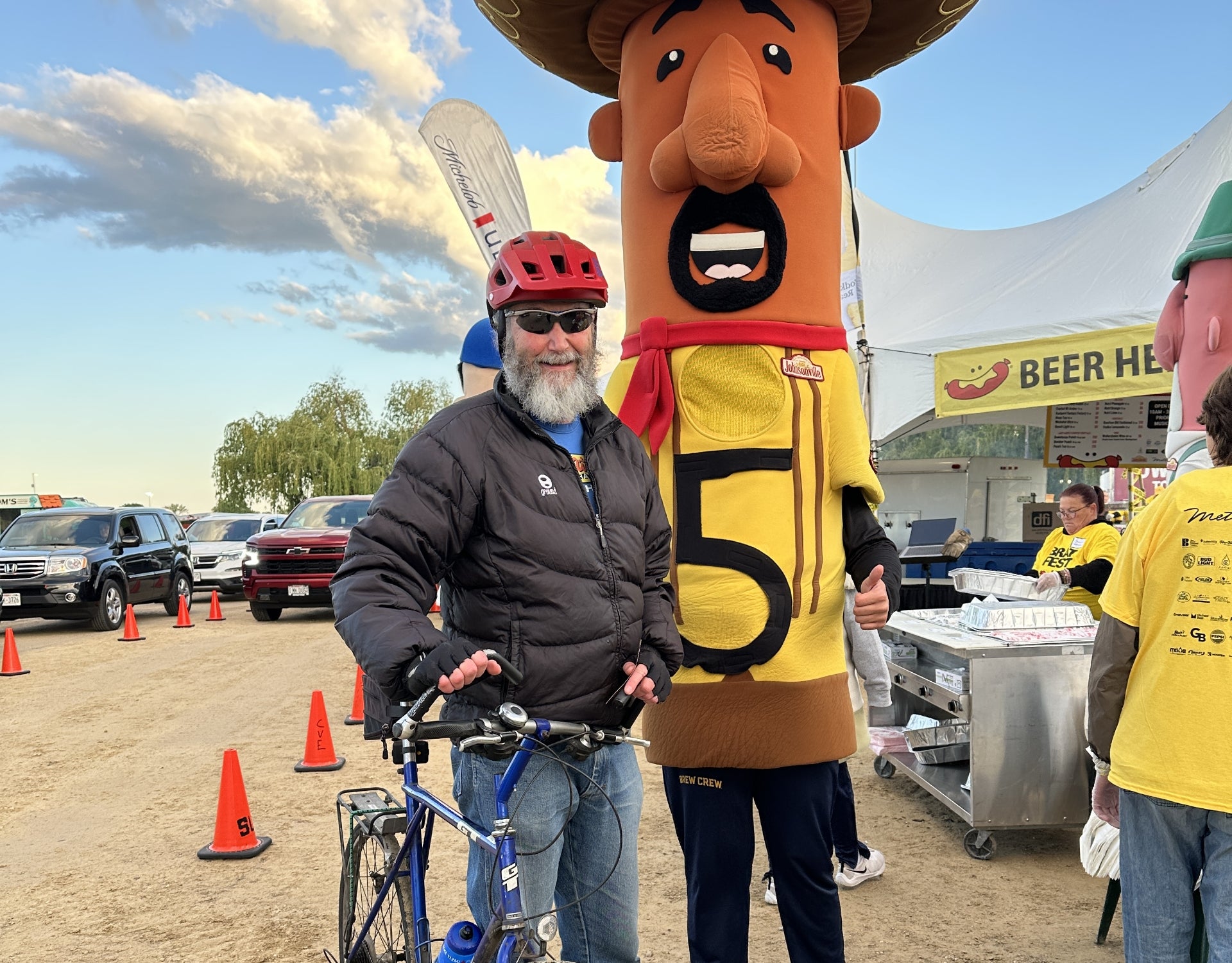 Saris at Madison Bratfest — community cycling event