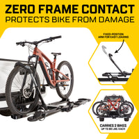 Saris Edge Hitch Rack — frame and arm construction detail