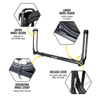 Saris MHS UNO 1-Bike Add-On Tray with bike loaded