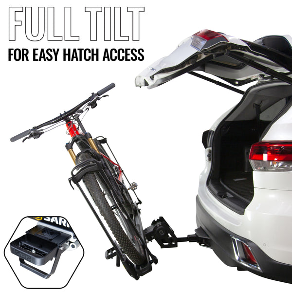 Saris MHS UNO 1-Bike Add-On Tray — bike cradle padding and strap close-up