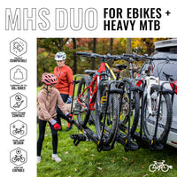 Saris MHS 3-Bike Package — three evenly spaced modular trays