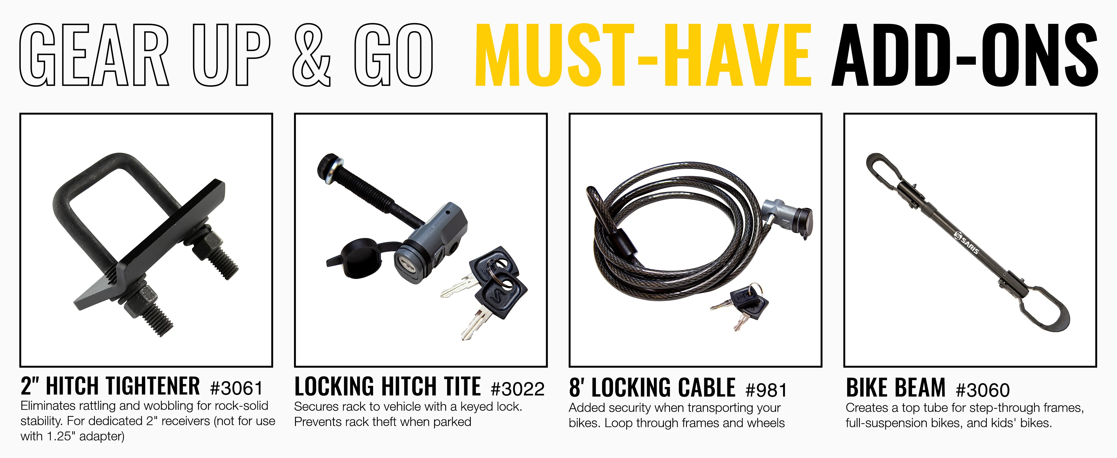 Gear Up and Go Must-Have Add-Ons