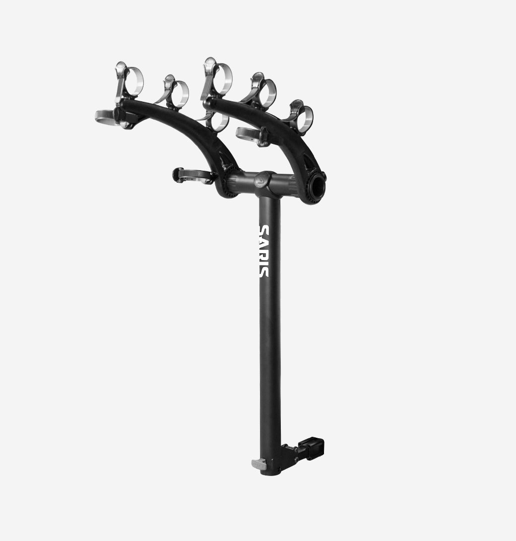 Saris Bones 3-Bike Hitch Rack — three folding arms fully extended