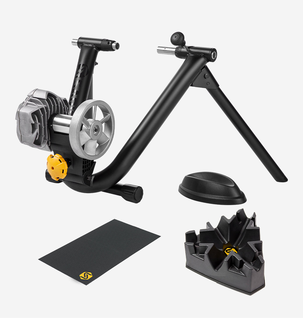 Saris MAG Plus Trainer — resistance knob and folded frame detail