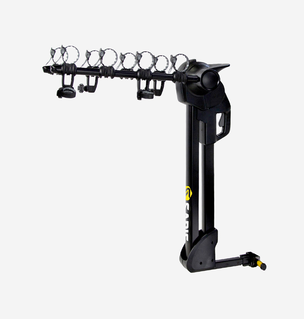 Saris Glide EX 4-bike rack mounted on SUV
