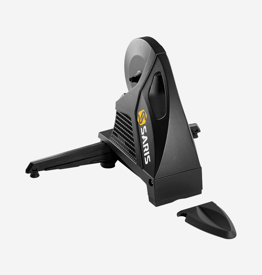Saris H3+ Direct Drive Smart Trainer — power meter accuracy badge visible