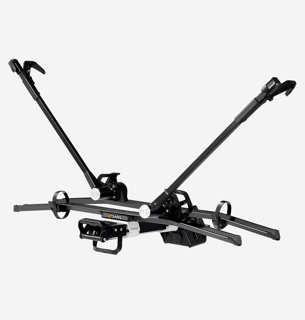 Saris MHS UNO 2-Bike Kit — two trays deployed