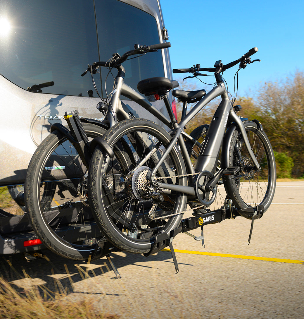 Saris SuperClamp HD — bikes secured, ready to hit the trail