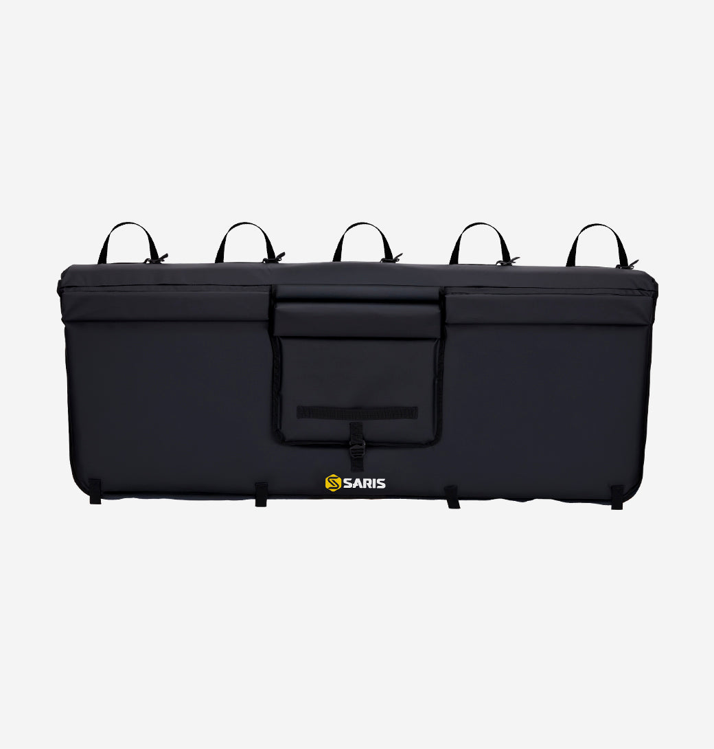 Saris TGP100 and TGP200 Tailgate Pads — side-by-side size comparison