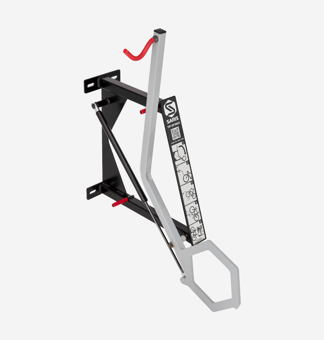 Saris Universal Bike Trac — floor-to-ceiling storage pole with both arms shown