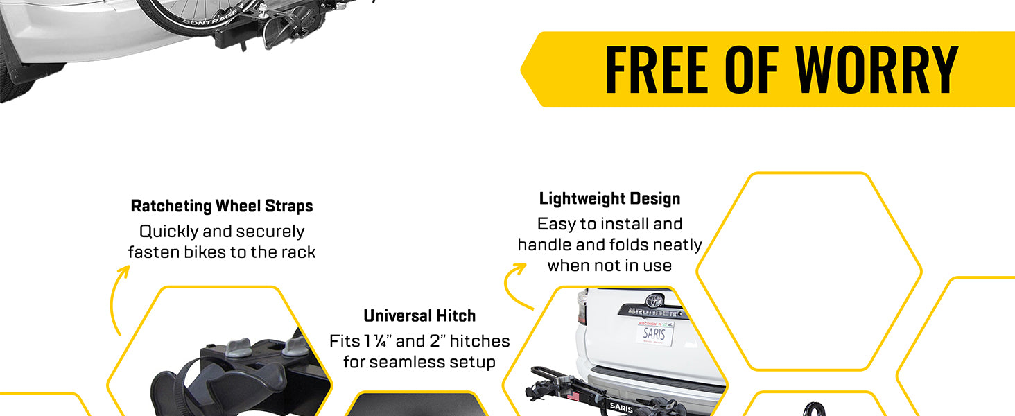 Saris Freedom 2-Bike zero frame contact