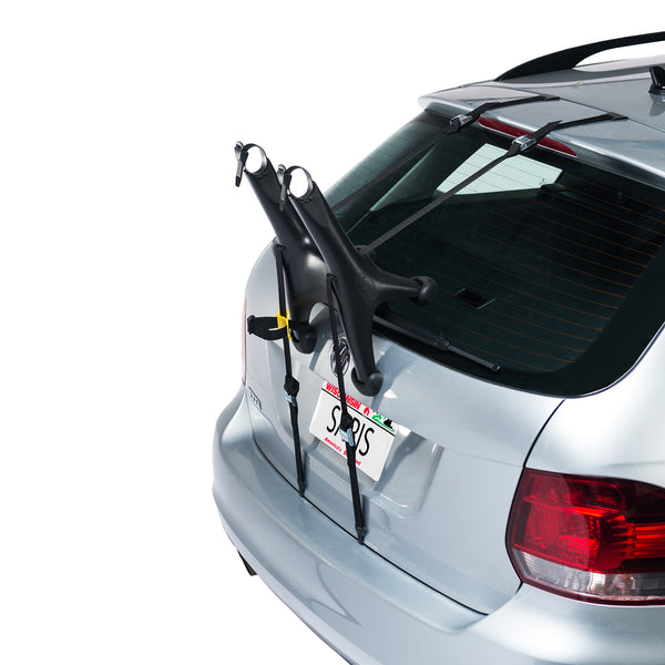 Saris Solo 1-Bike Trunk Rack — single-bike trunk rack, arms extended view