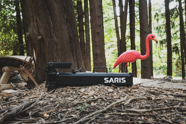 Saris Hitch Swing Away Arm Adapter — extended position showing arm rotation range