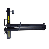 Saris Hitch Swing Away Adapter — installed on vehicle hitch with rack mounted